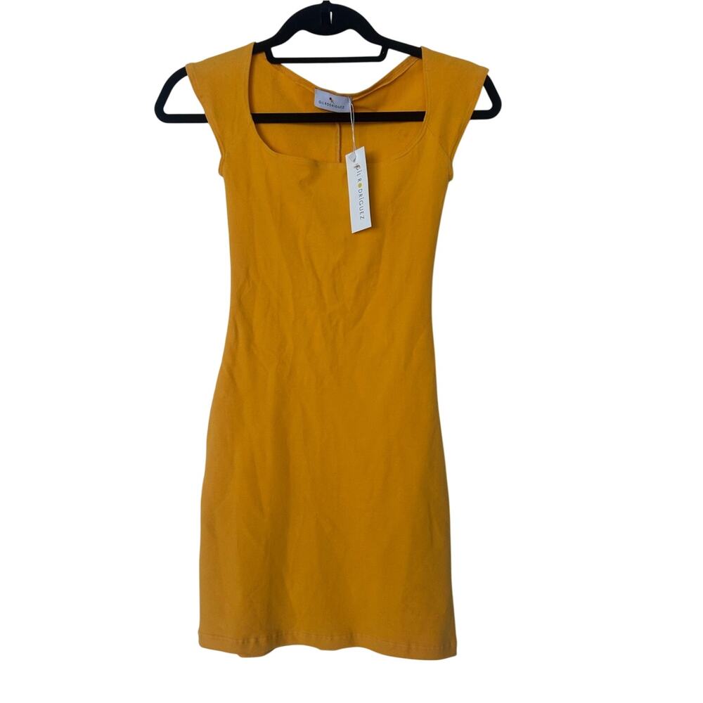 NWT Gil Rodriguez El Tigre Tangerine Cap-Sleeve Women's Dress Size XS
